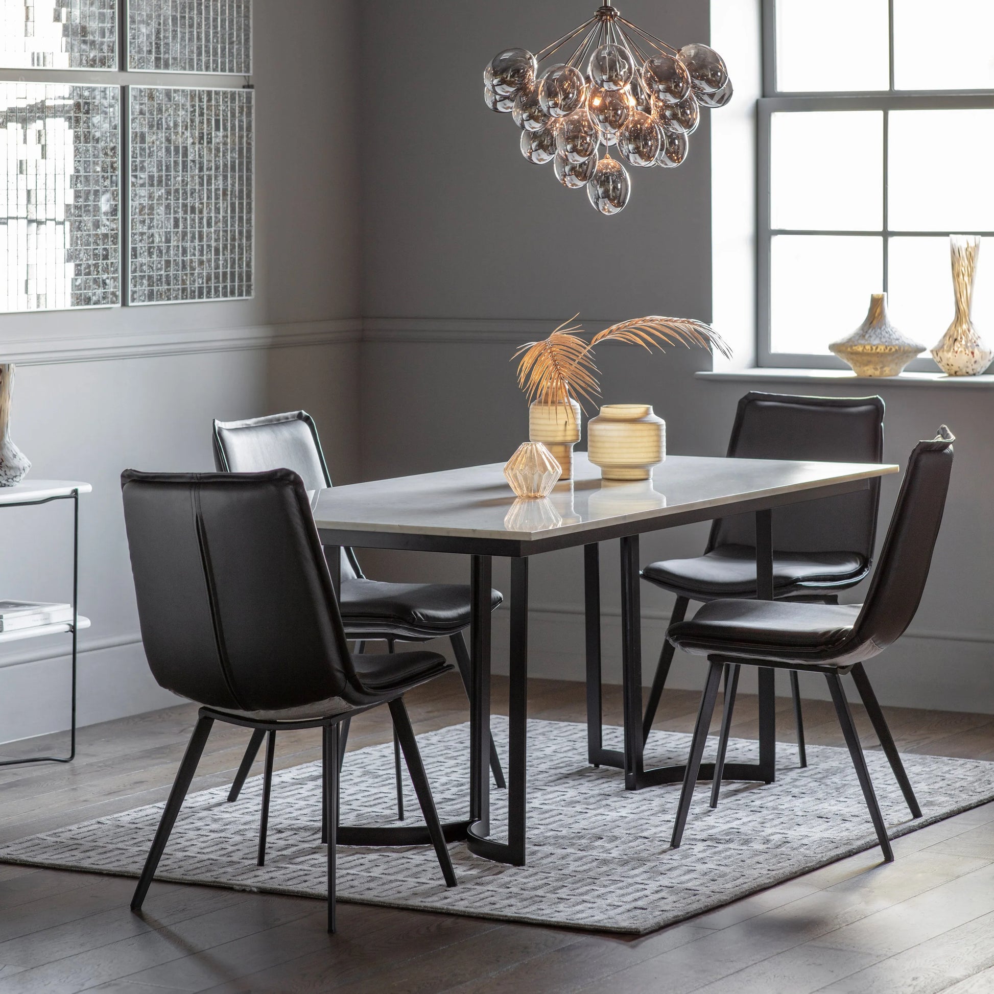 Gallery Direct Everton Dining Table in Black