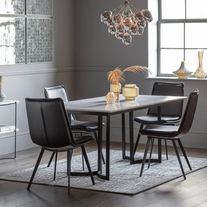 Gallery Direct Everton Dining Table in Black