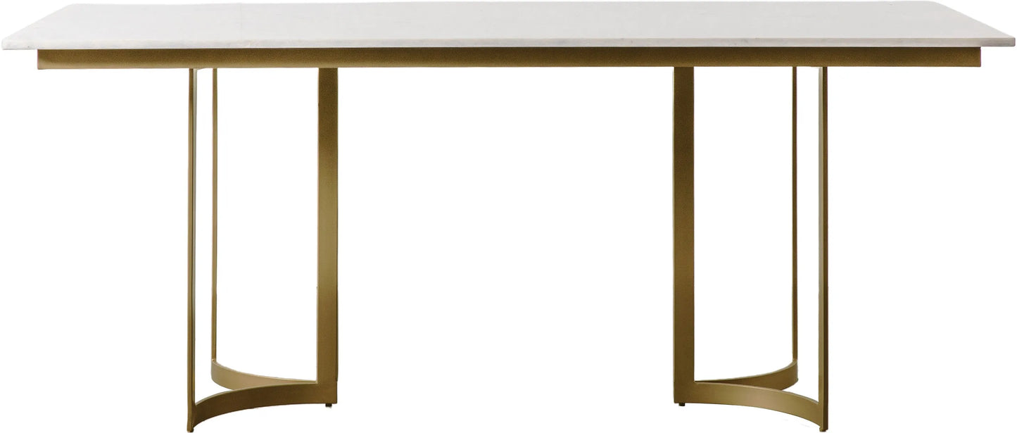 Gallery Direct Everton Dining Table in Gold