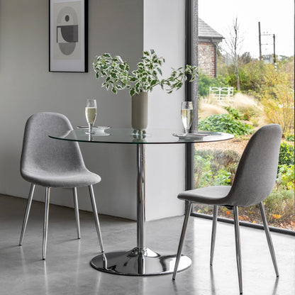 Gallery Direct Fielding Dining Table Clear