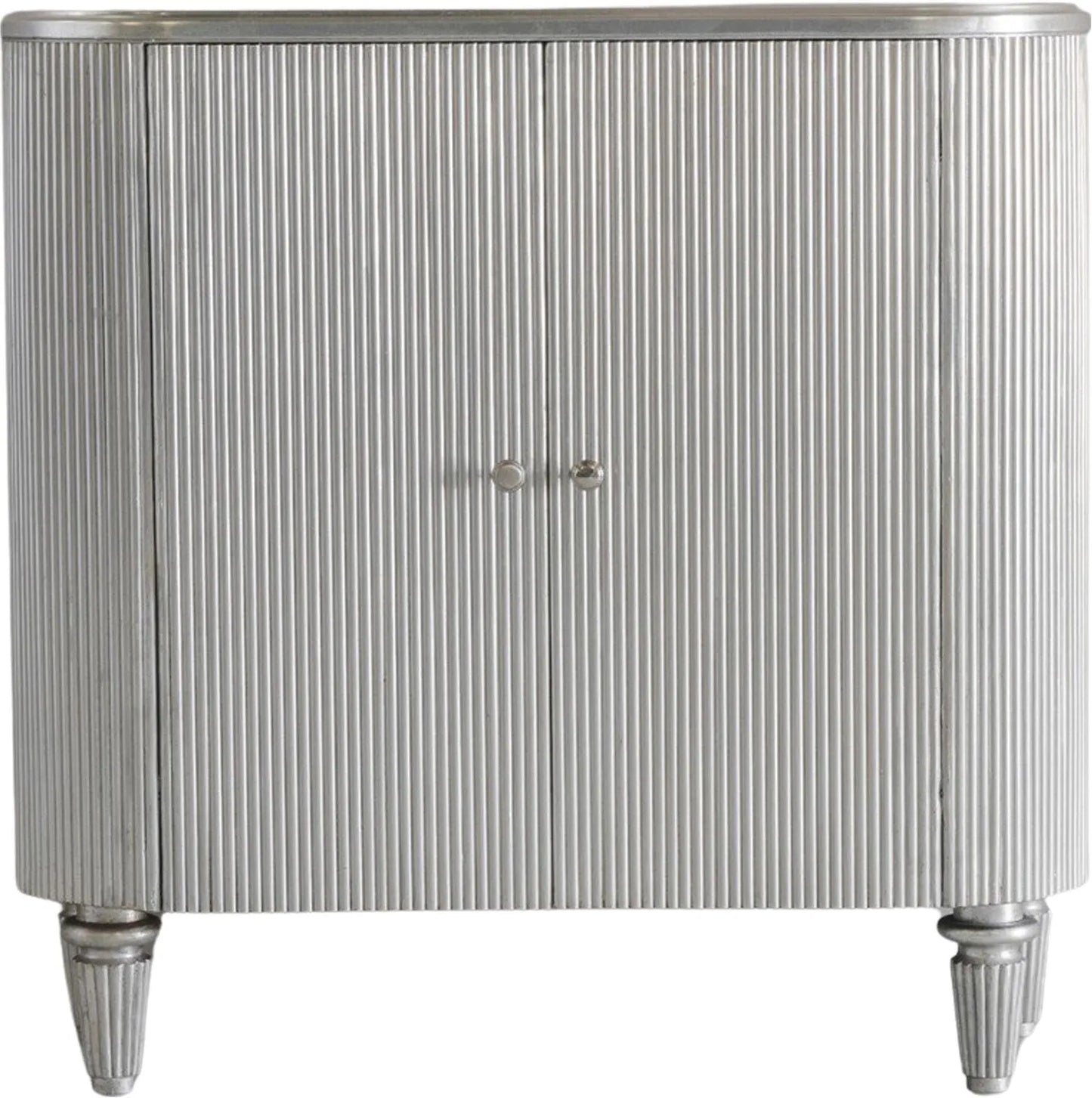 Gallery Direct Jeeves Drinks Cabinet in Silver