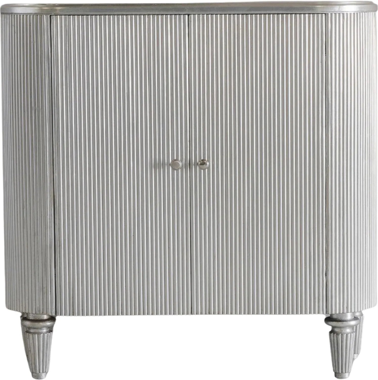 Gallery Direct Jeeves Drinks Cabinet in Silver