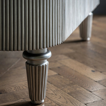 Gallery Direct Jeeves Drinks Cabinet in Silver