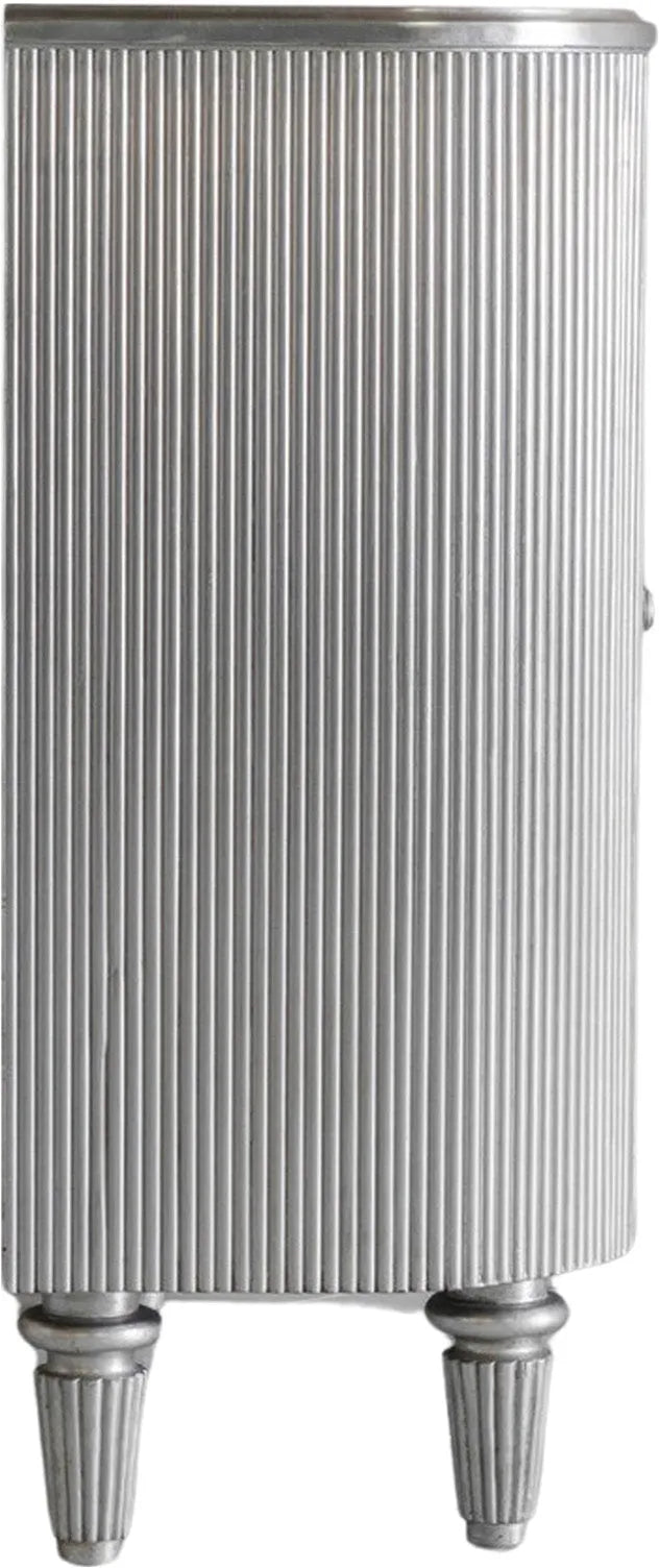 Gallery Direct Jeeves Drinks Cabinet in Silver