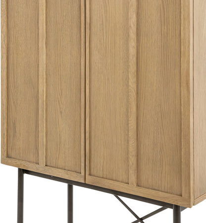 Gallery Direct Panelled 2 Door Cocktail Cabinet