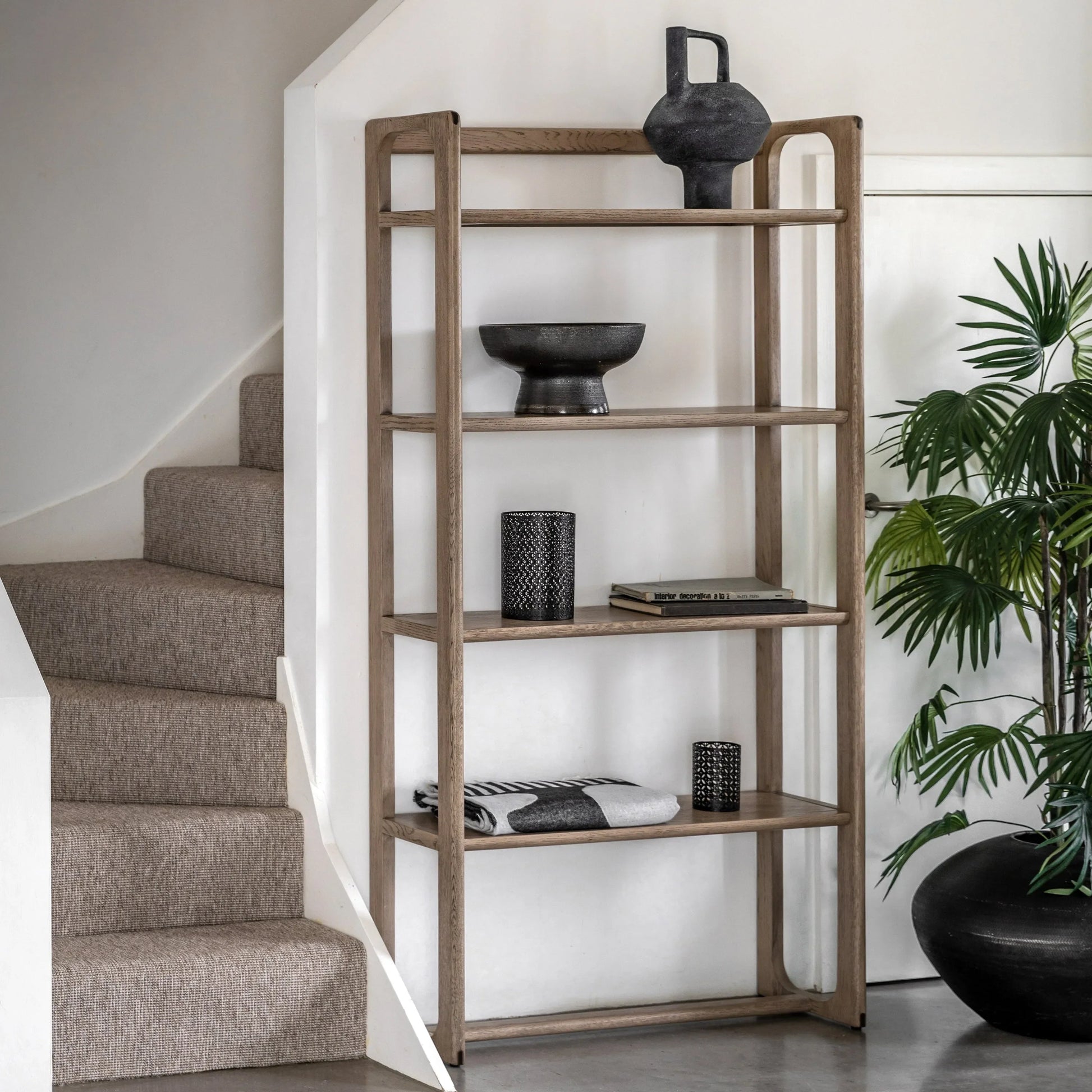 Gallery Direct Craft Tall Open Display Smoked