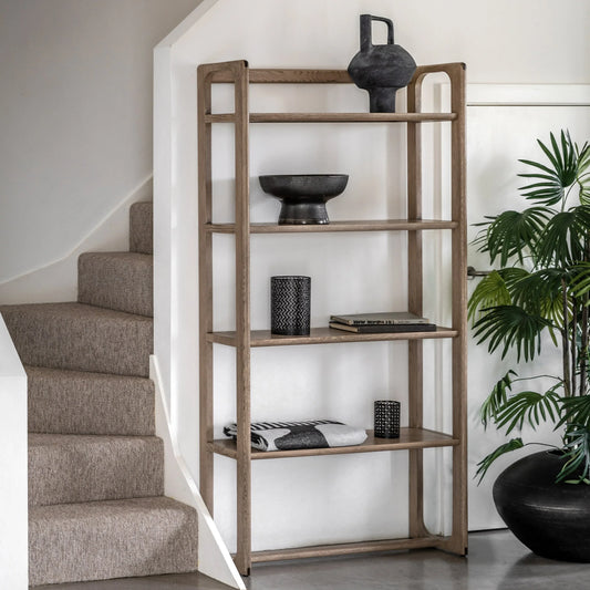 Gallery Direct Craft Tall Open Display Smoked