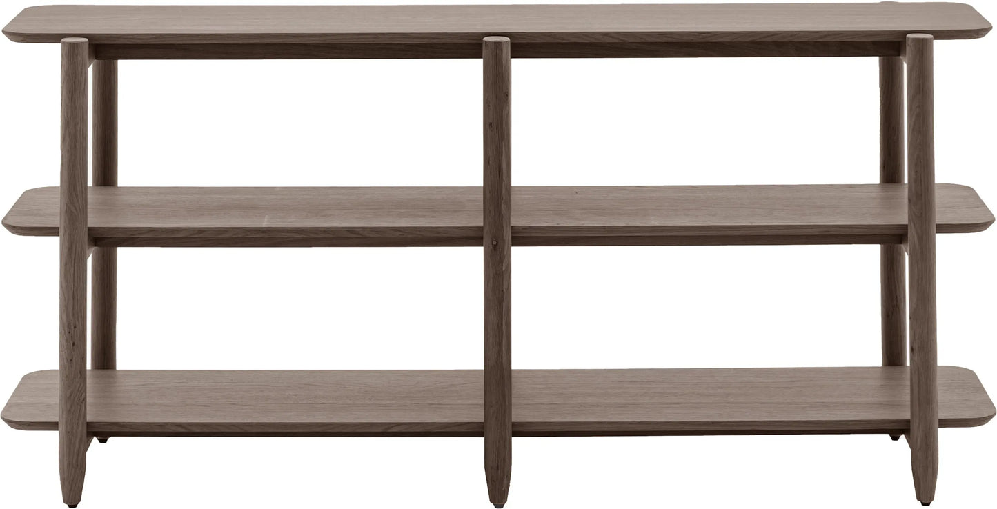 Gallery Direct Hatfield Wide Open Display Smoked