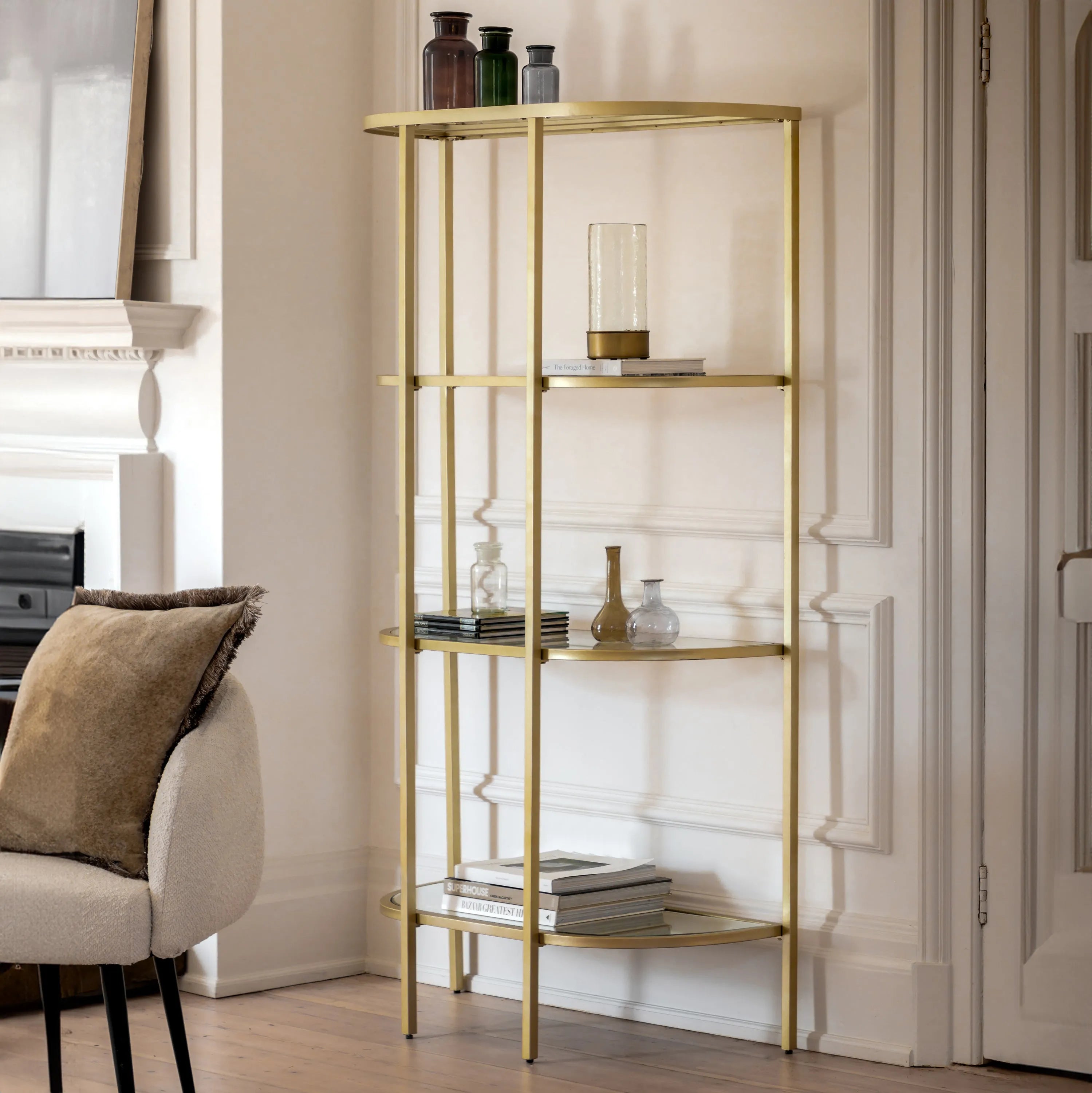 Gallery Direct Hudson Display Unit Champagne