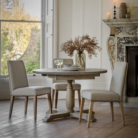 Gallery Direct Mustique Round Extending Dining Table