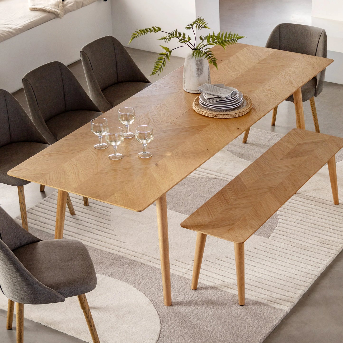 Gallery Direct Milano Extending Dining Table