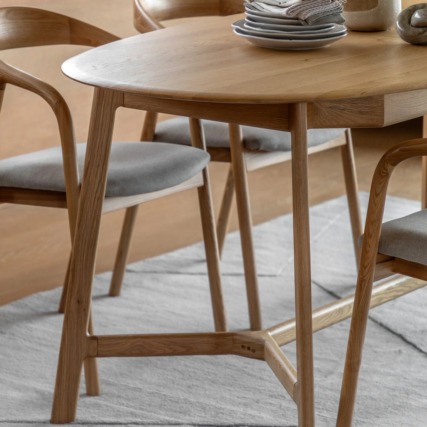 Gallery Direct Madrid Extending Dining Table in Oak