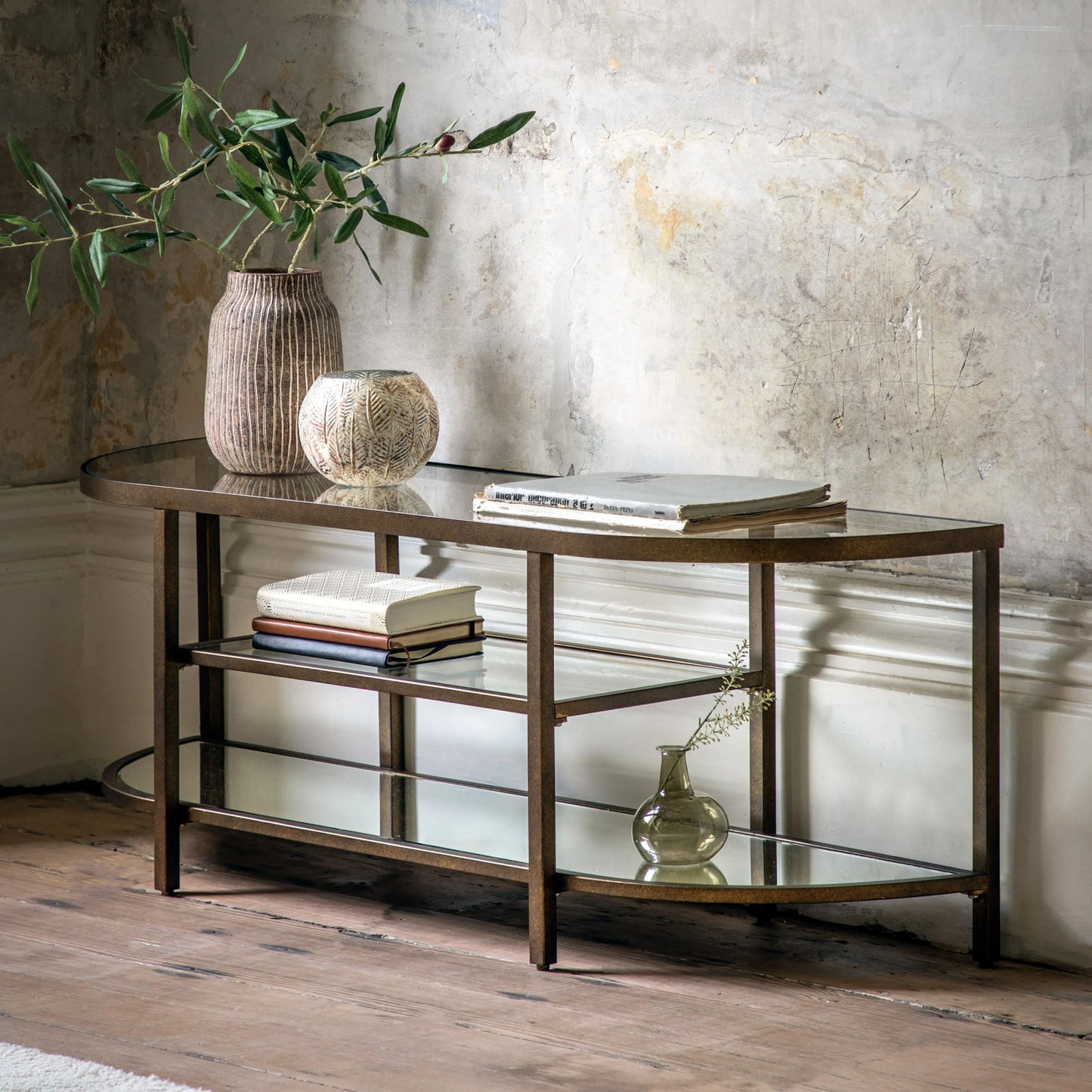 Gallery Direct Hudson Media Unit Bronze