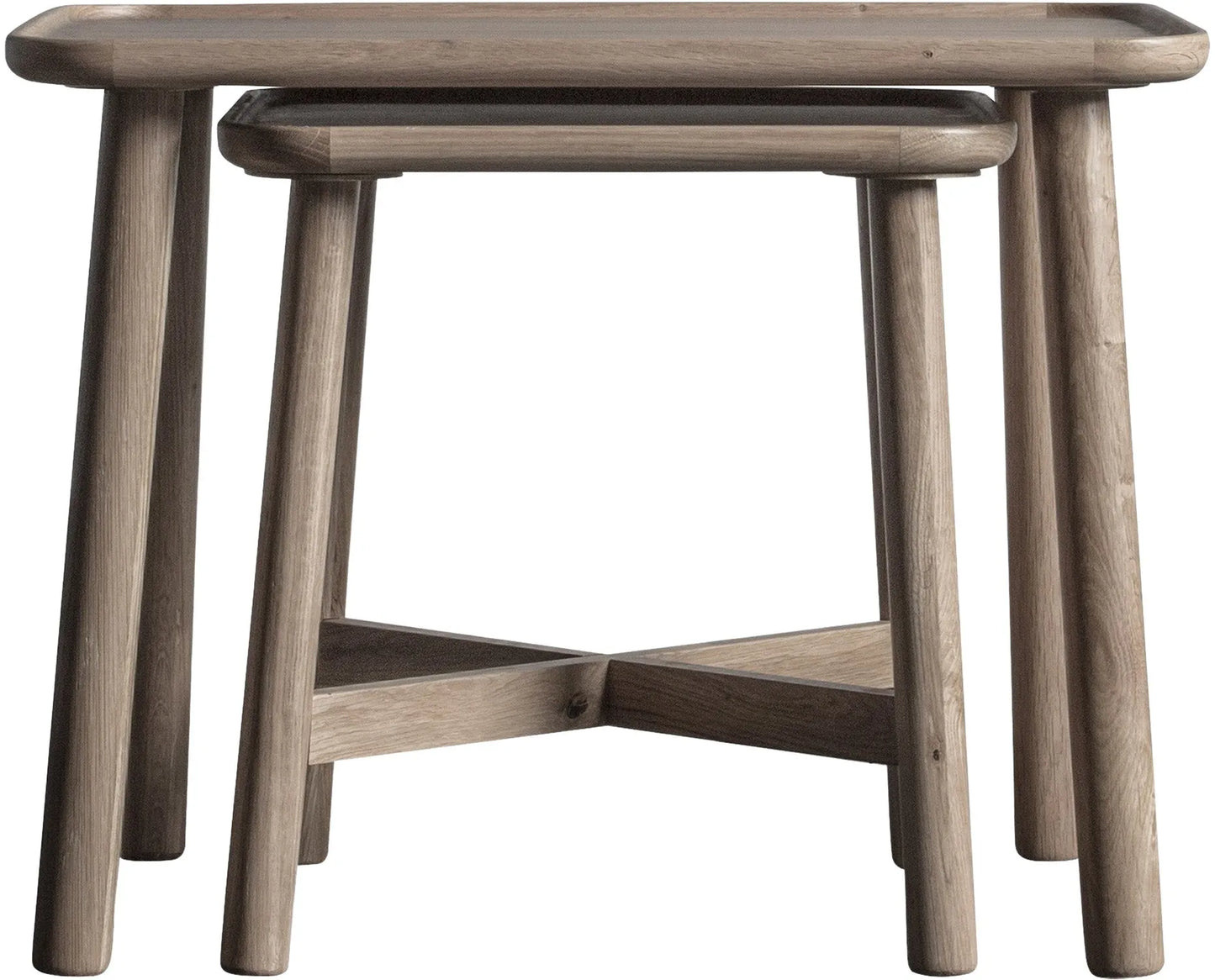 Gallery Direct Kingham Nest Of 2 Tables in Grey