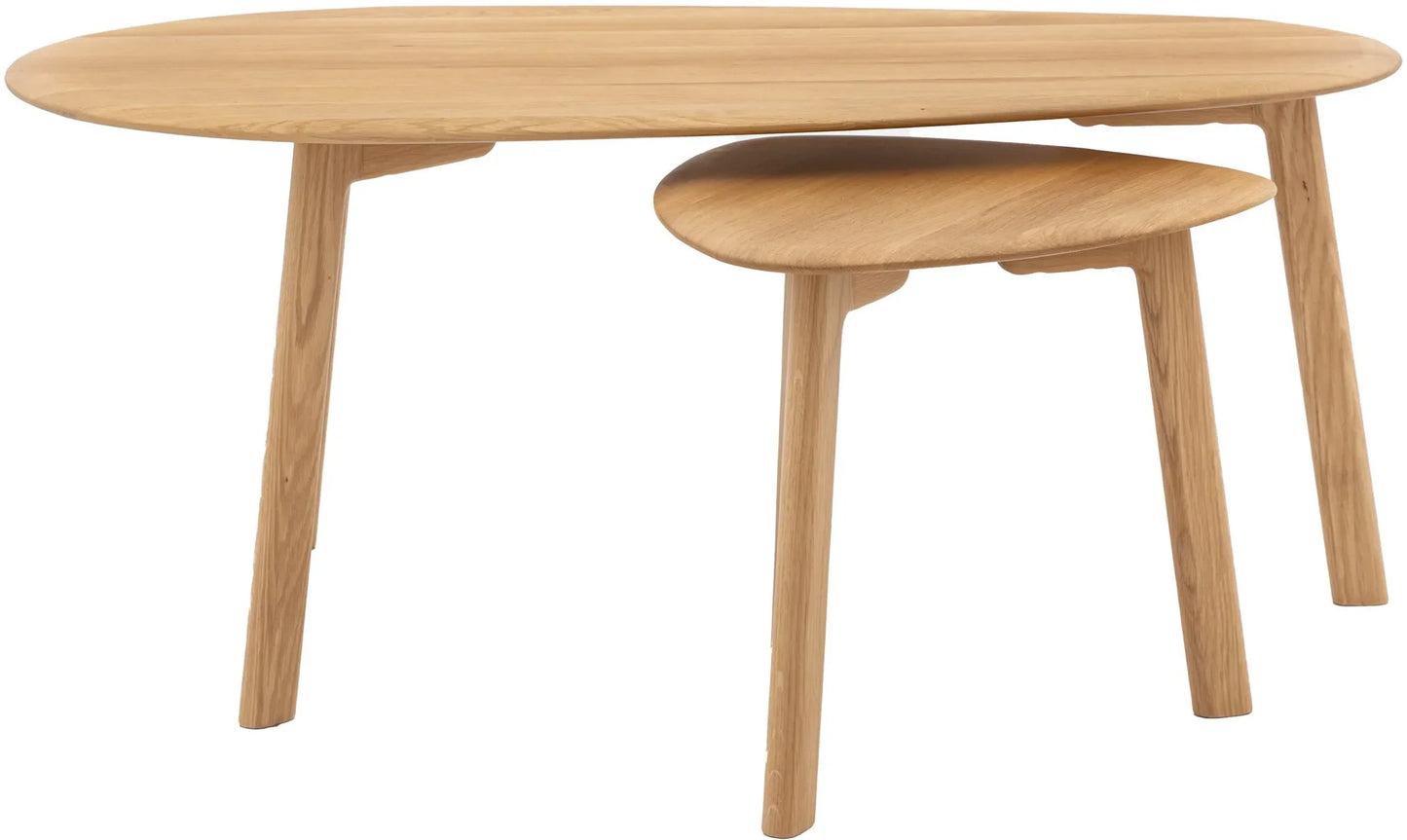 Gallery Direct Madrid Coffee Table Nest in Oak