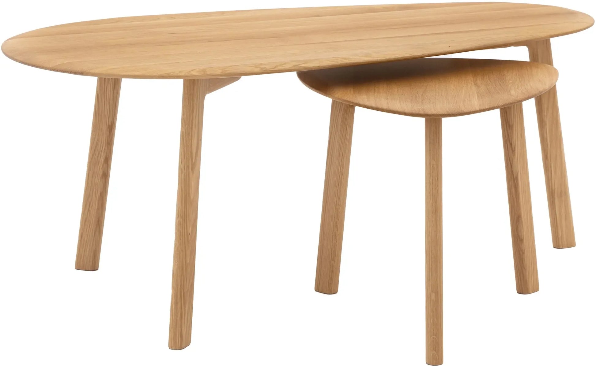 Gallery Direct Madrid Coffee Table Nest in Oak