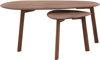 Gallery Direct Madrid Coffee Table Nest in Walnut