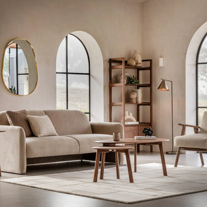 Gallery Direct Madrid Coffee Table Nest in Walnut