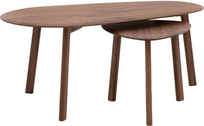 Gallery Direct Madrid Coffee Table Nest in Walnut