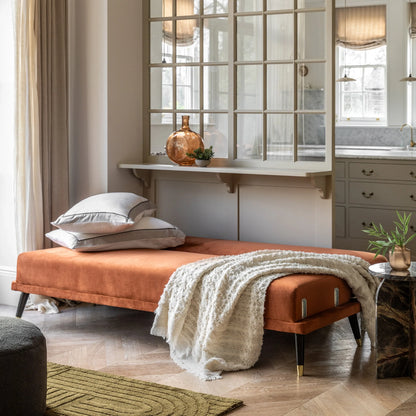 Gallery Direct Holt Sofa Bed Rust