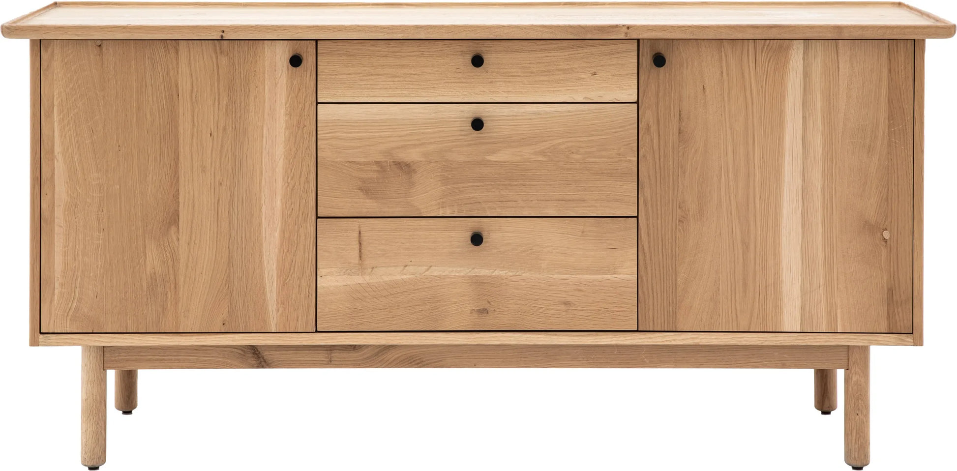 Gallery Direct Kingham 2 Door 3 Drawer Sideboard in Oak