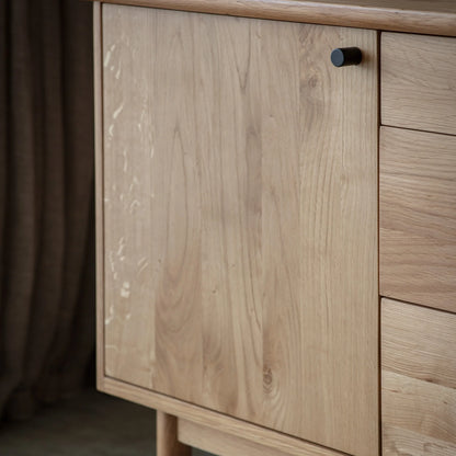 Gallery Direct Kingham 2 Door 3 Drawer Sideboard in Oak