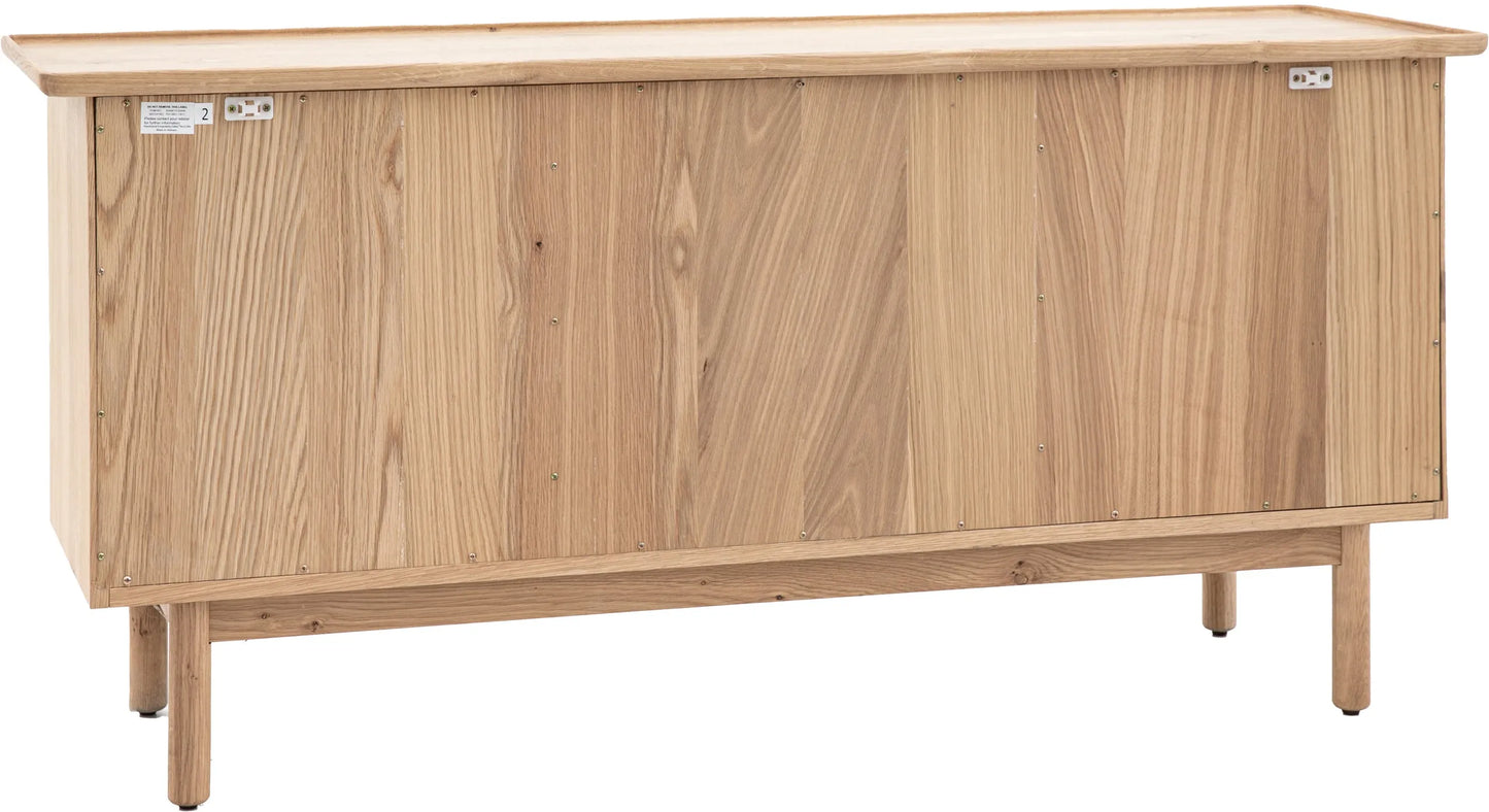 Gallery Direct Kingham 2 Door 3 Drawer Sideboard in Oak