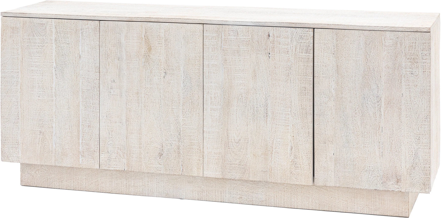 Gallery Direct Iowa 4 Door Sideboard Whitewash