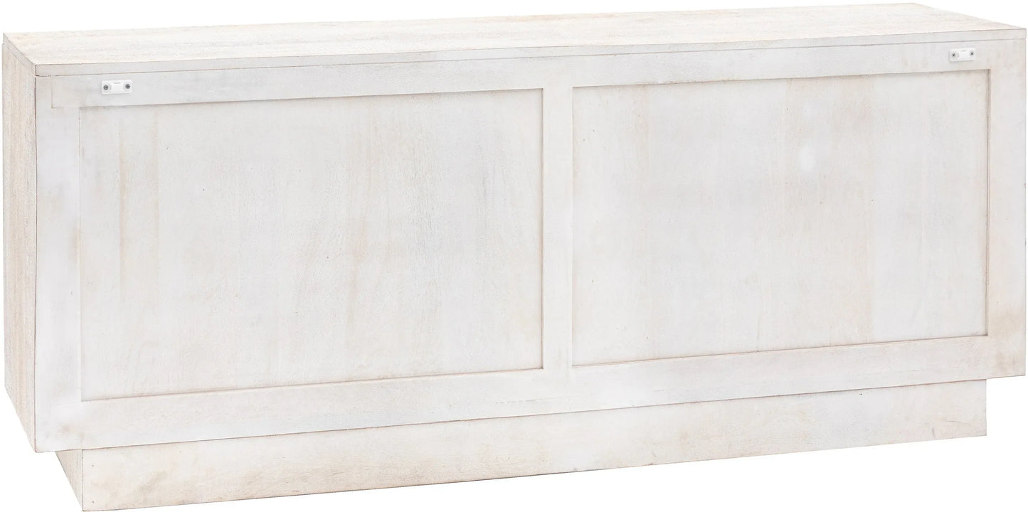 Gallery Direct Iowa 4 Door Sideboard Whitewash