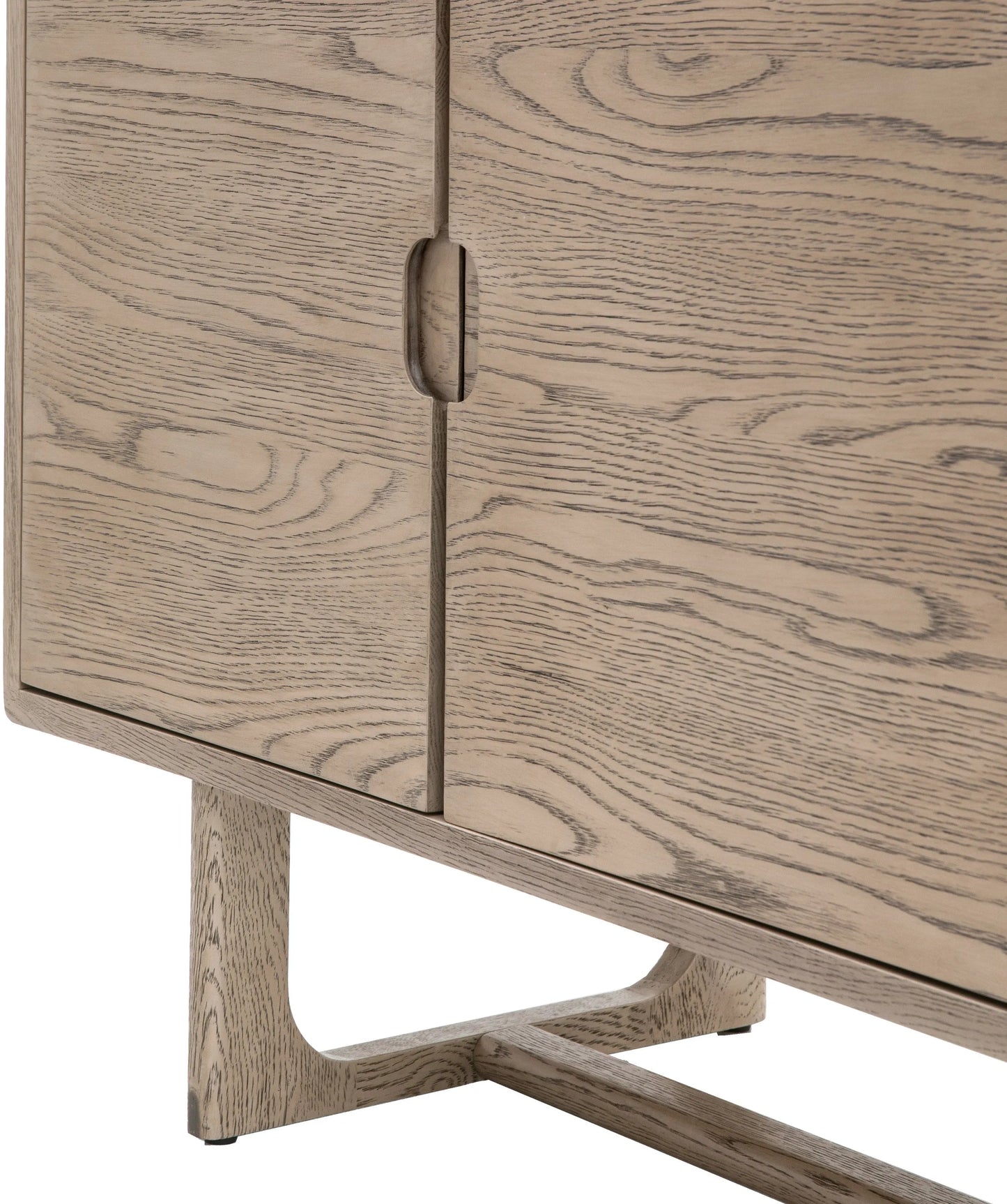 Gallery Direct Craft 4 Door Sideboard Smoked