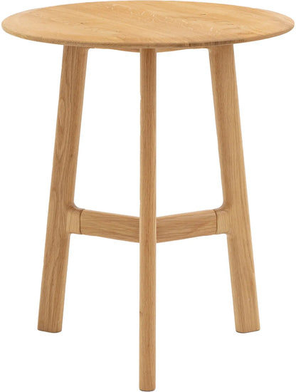Gallery Direct Madrid Round Side Table in Oak
