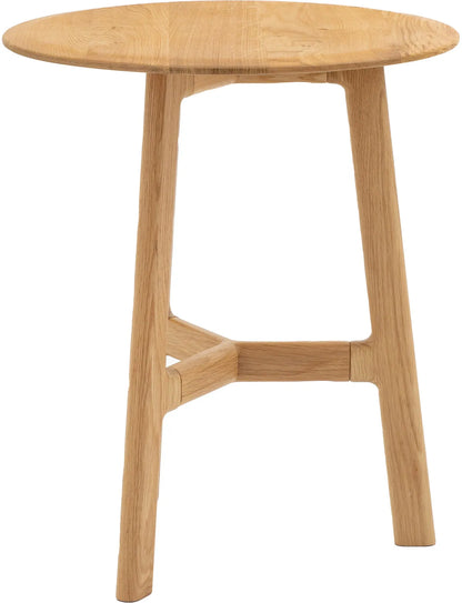Gallery Direct Madrid Round Side Table in Oak