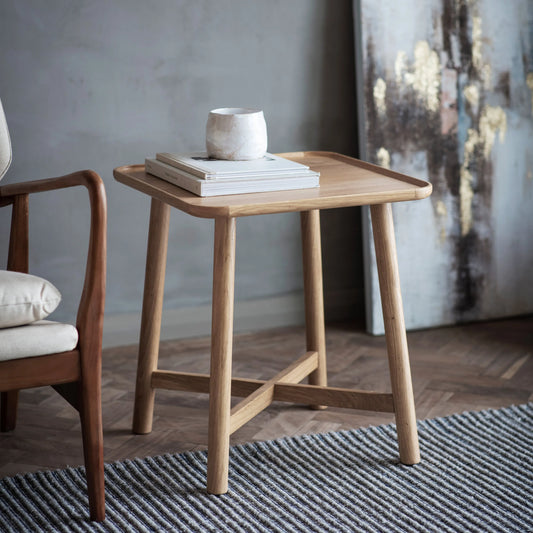 Gallery Direct Kingham Side Table in Oak