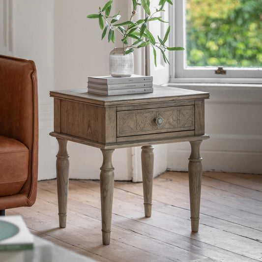 Gallery Direct Mustique 1 Drawer Side Table