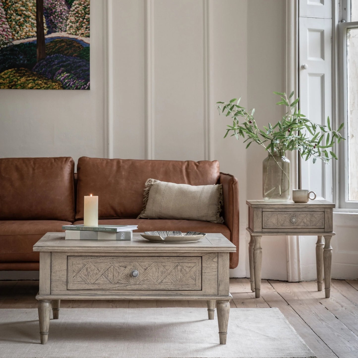 Gallery Direct Mustique 1 Drawer Side Table