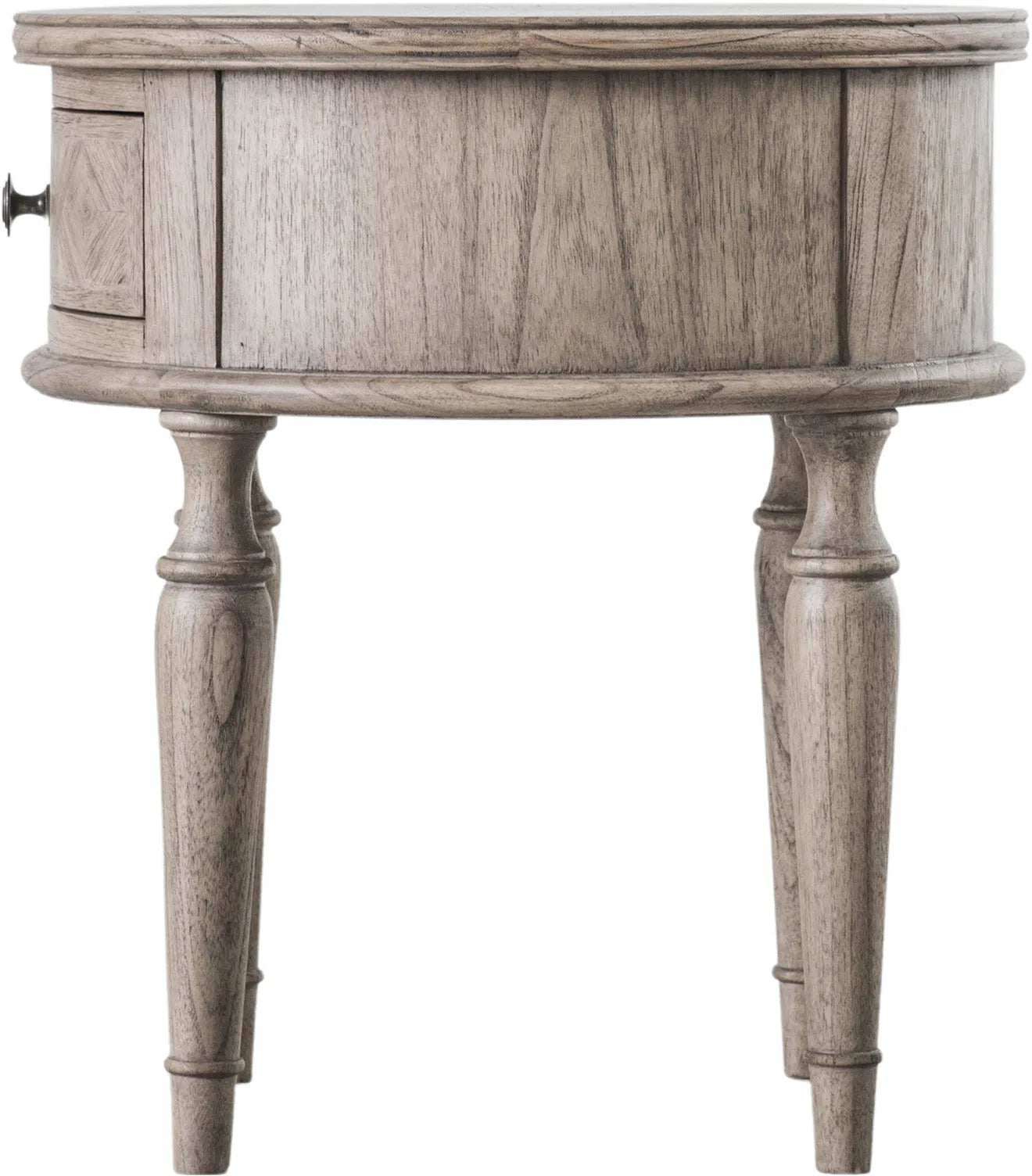 Gallery Direct Mustique 1 Drawer Round Side Table