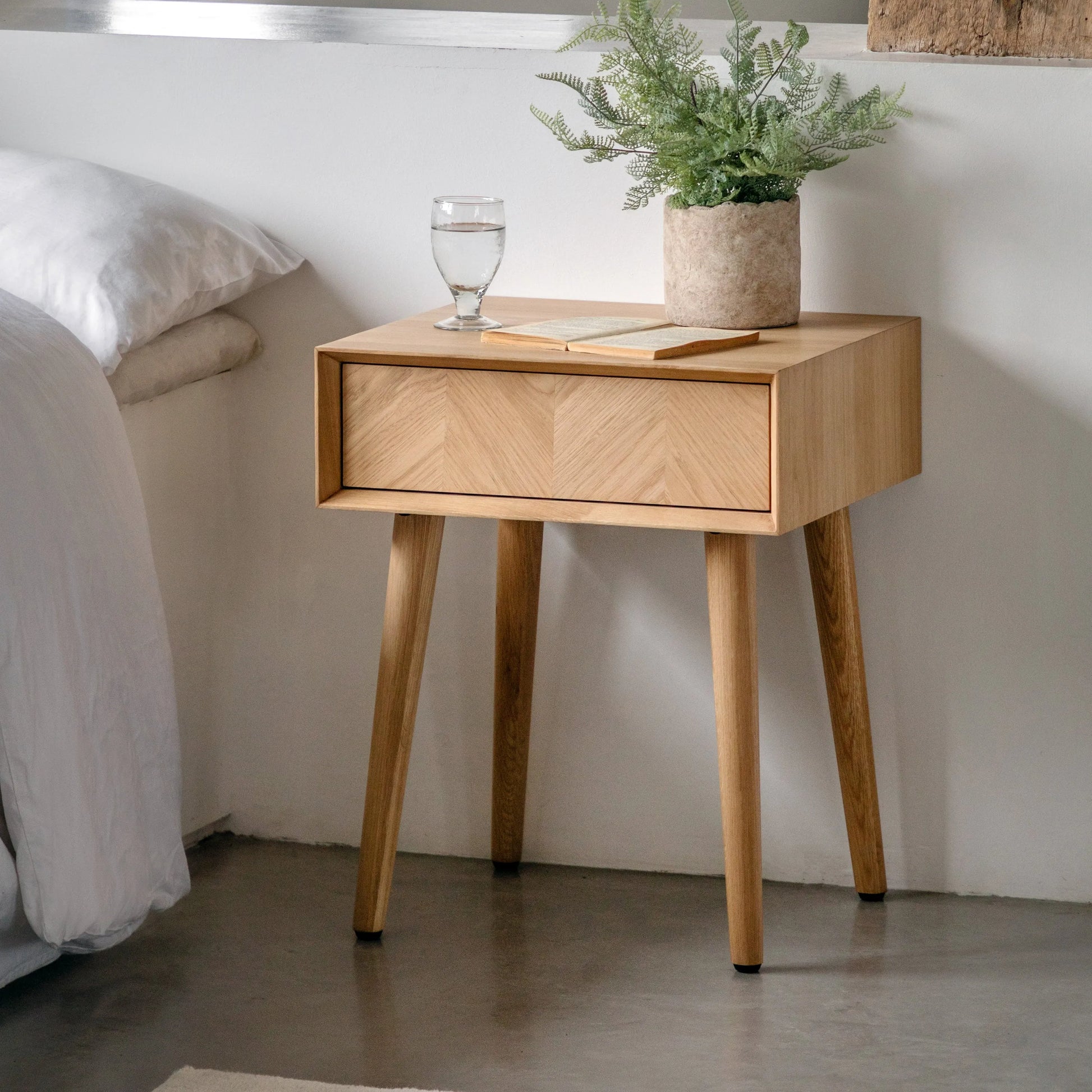 Gallery Direct Milano 1 Drawer Side Table