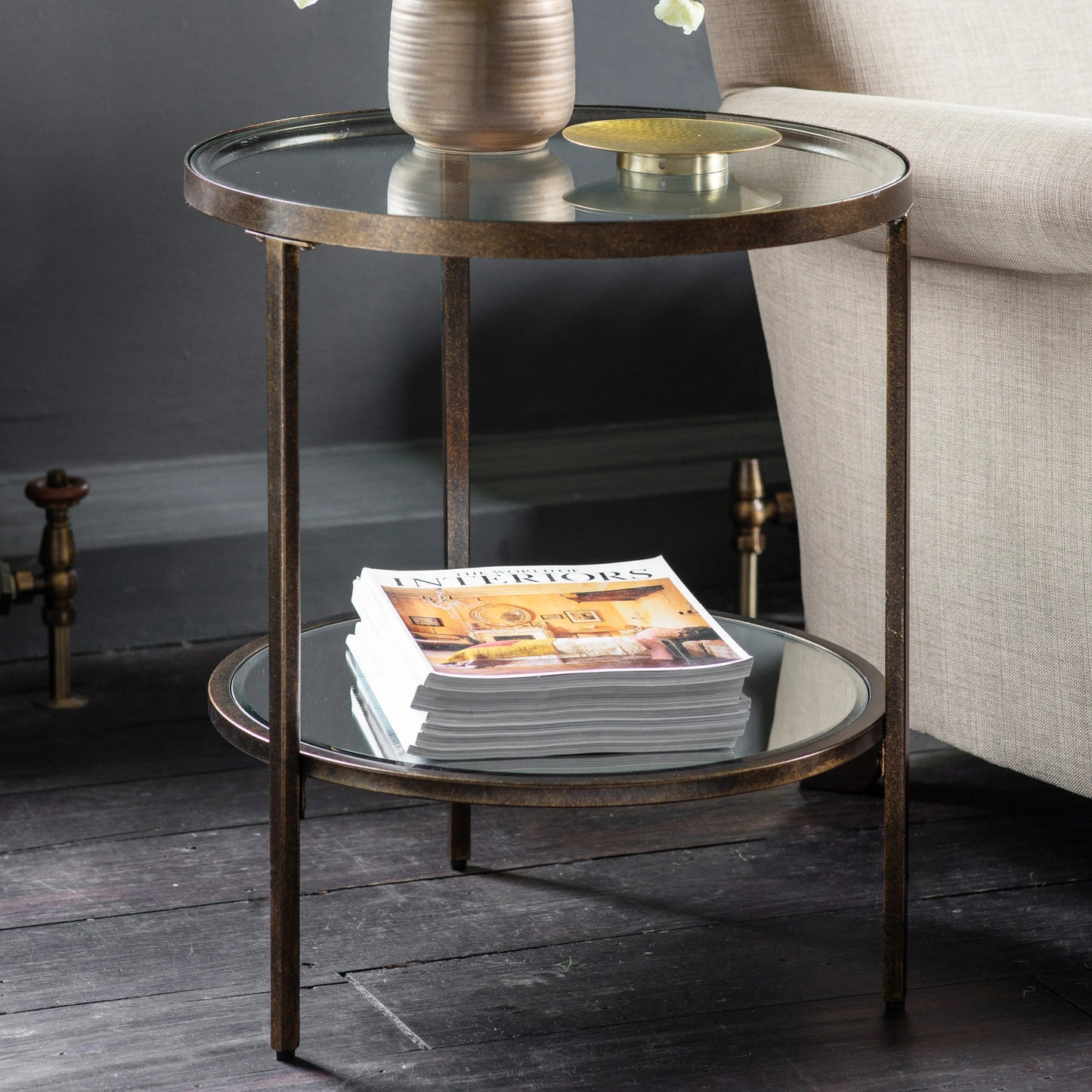 Gallery Direct Hudson Side Table Bronze
