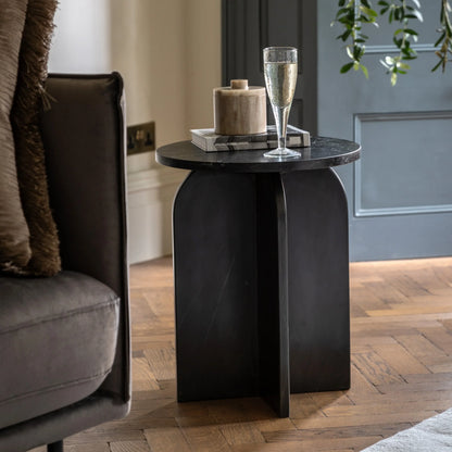 Gallery Direct Amalfi Side Table in Black
