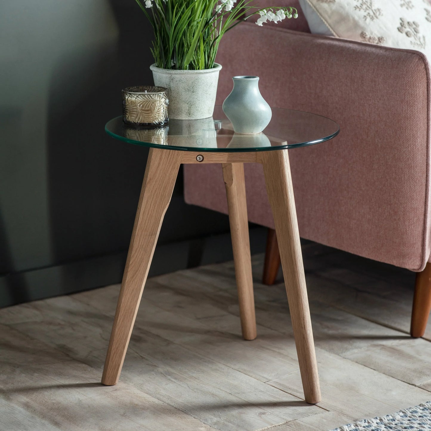 Gallery Direct Blair Side Table in Oak