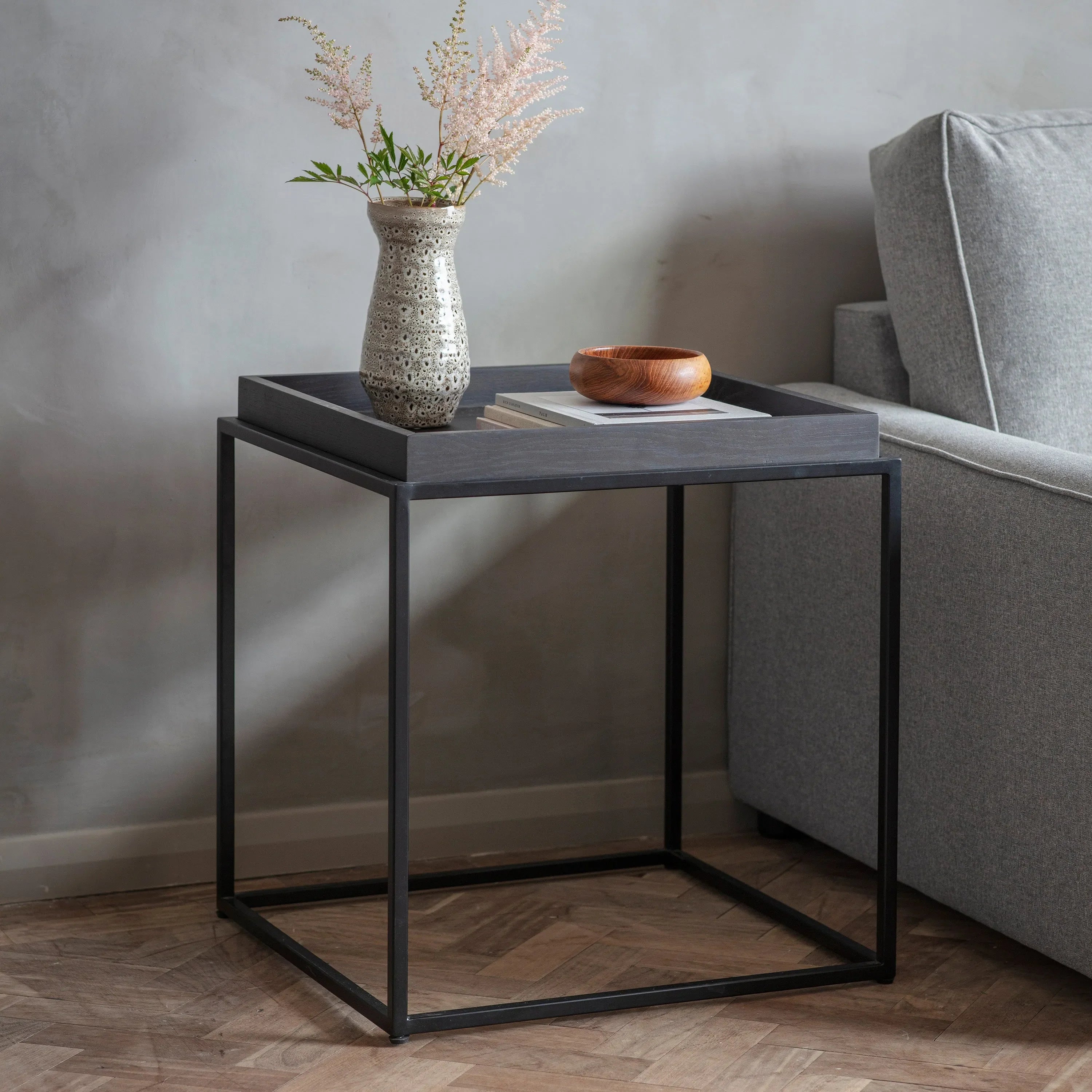 Gallery Direct Forden Tray Side Table Black