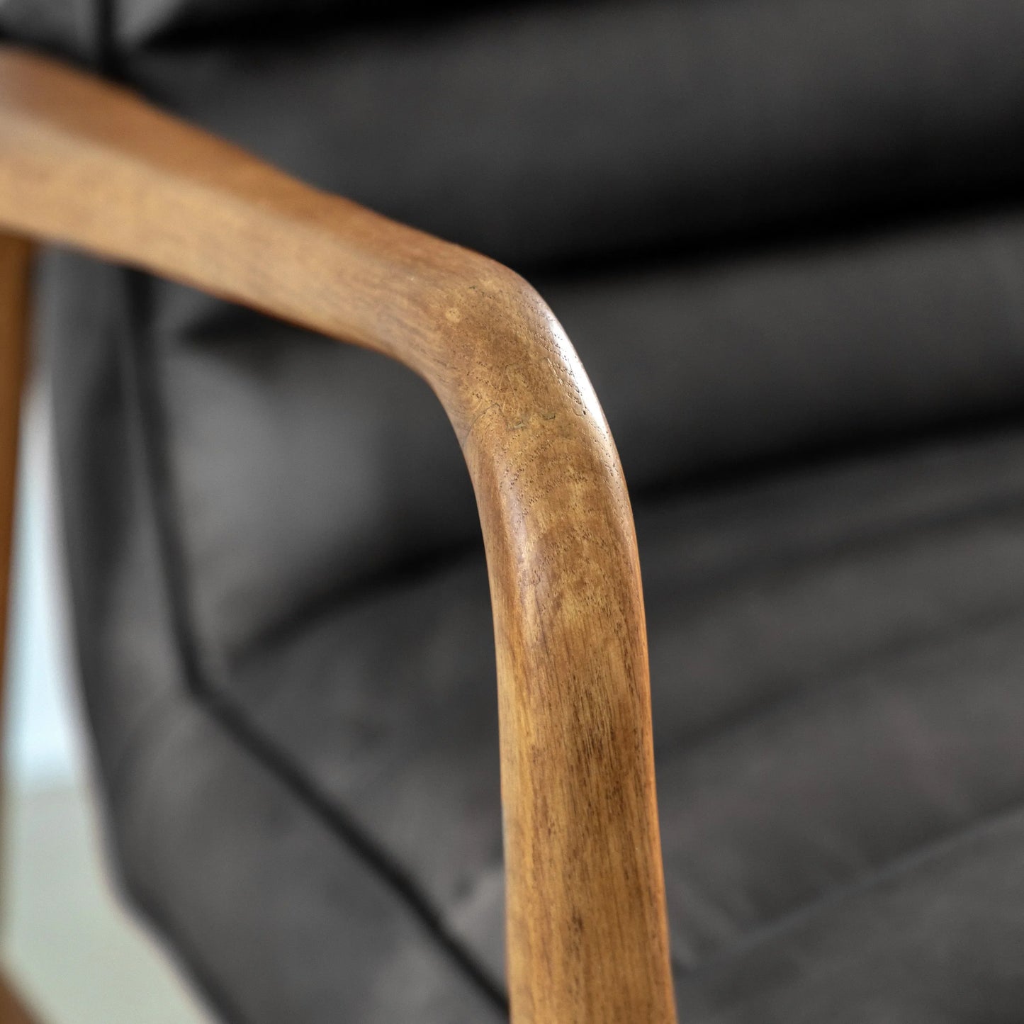 Gallery Direct Datsun 2 Seater Sofa in Antique Ebony Leather