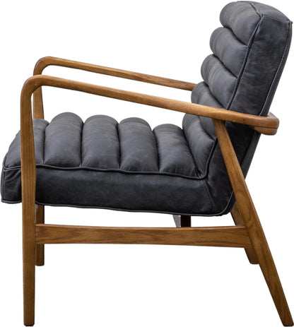 Gallery Direct Datsun 2 Seater Sofa in Antique Ebony Leather