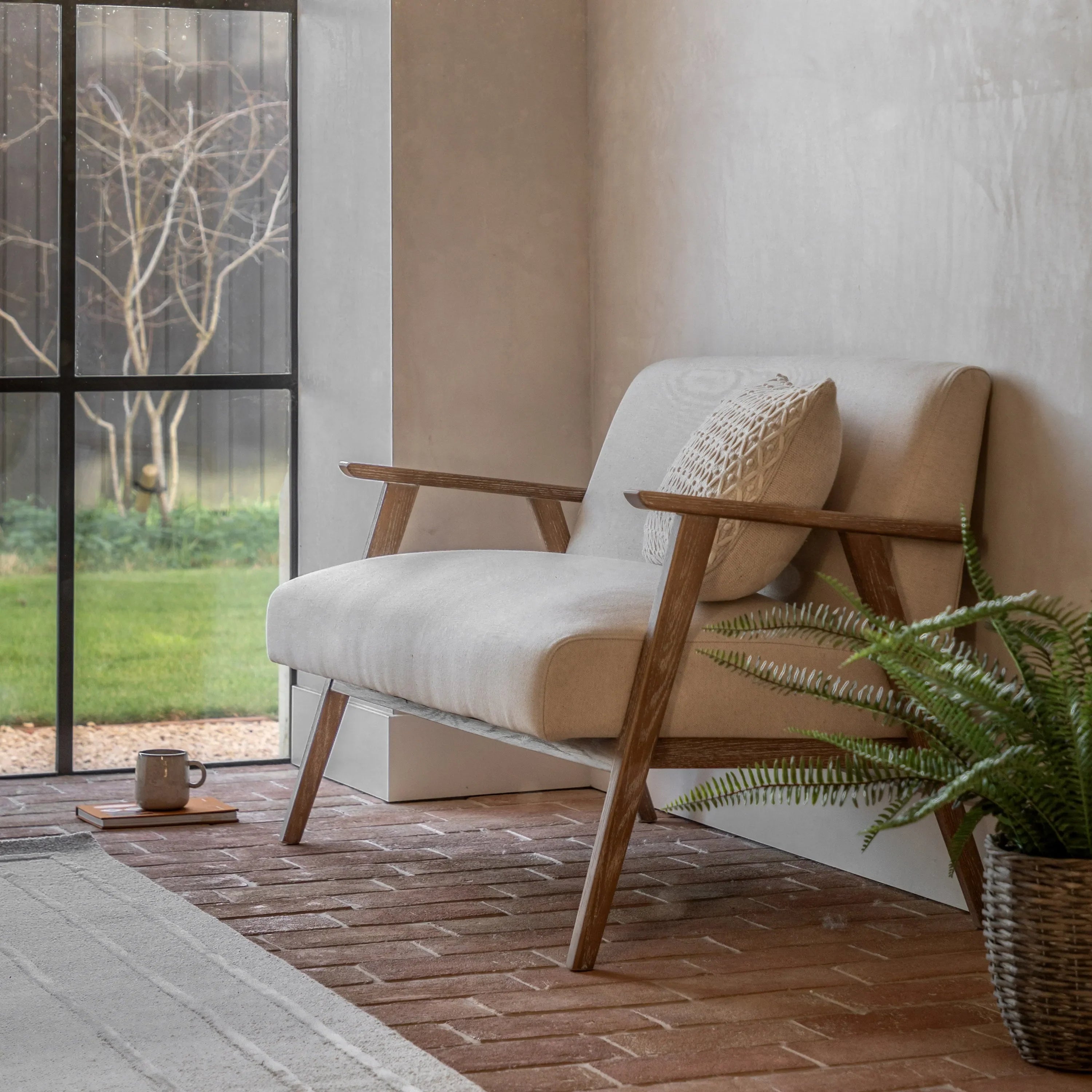 Gallery Direct Neyland 2 Seater Sofa in Natural Linen