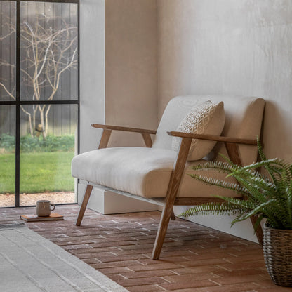 Gallery Direct Neyland 2 Seater Sofa in Natural Linen