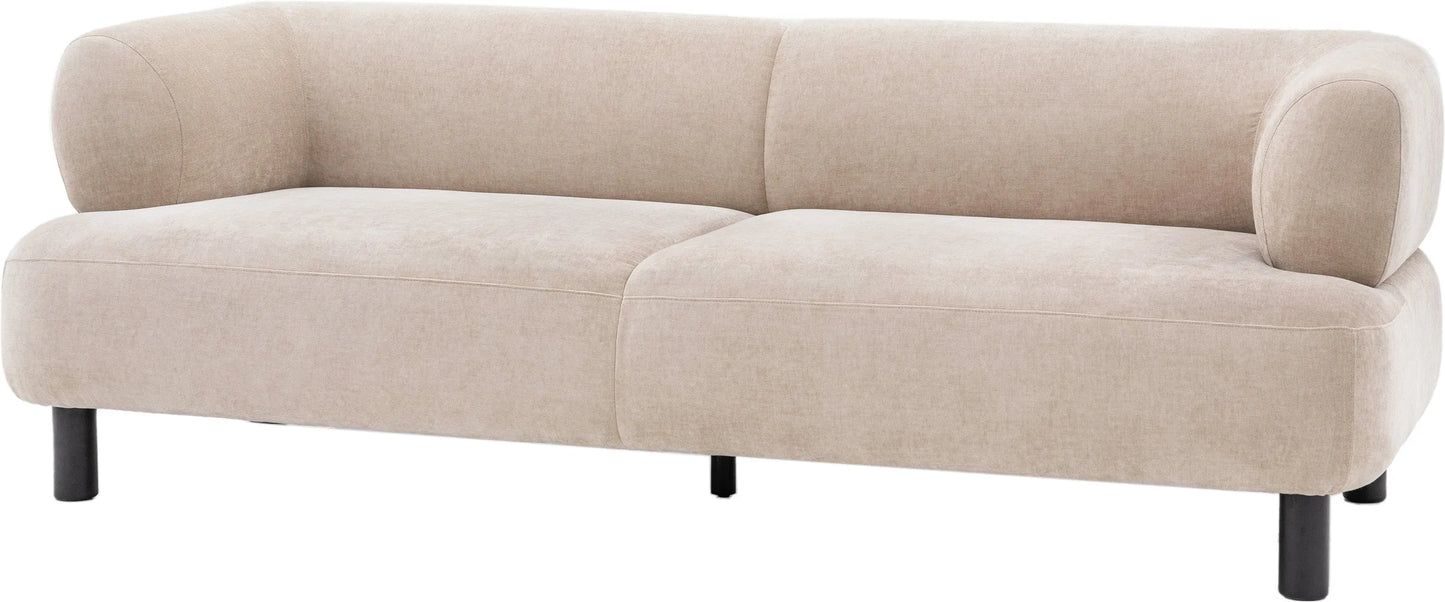 Gallery Direct Ardo 3 Seat Sofa in Cream