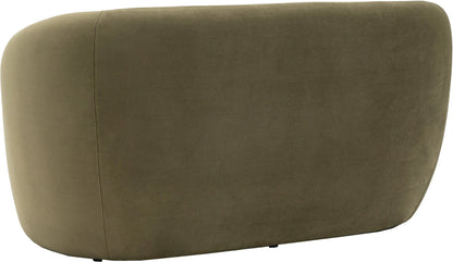 Gallery Direct Curvo 2 Seat Sofa in Moss Green