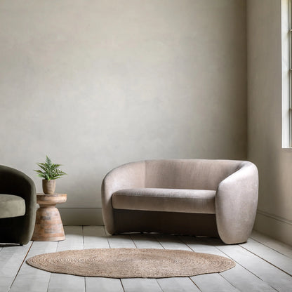 Gallery Direct Curvo 2 Seat Sofa in Cream