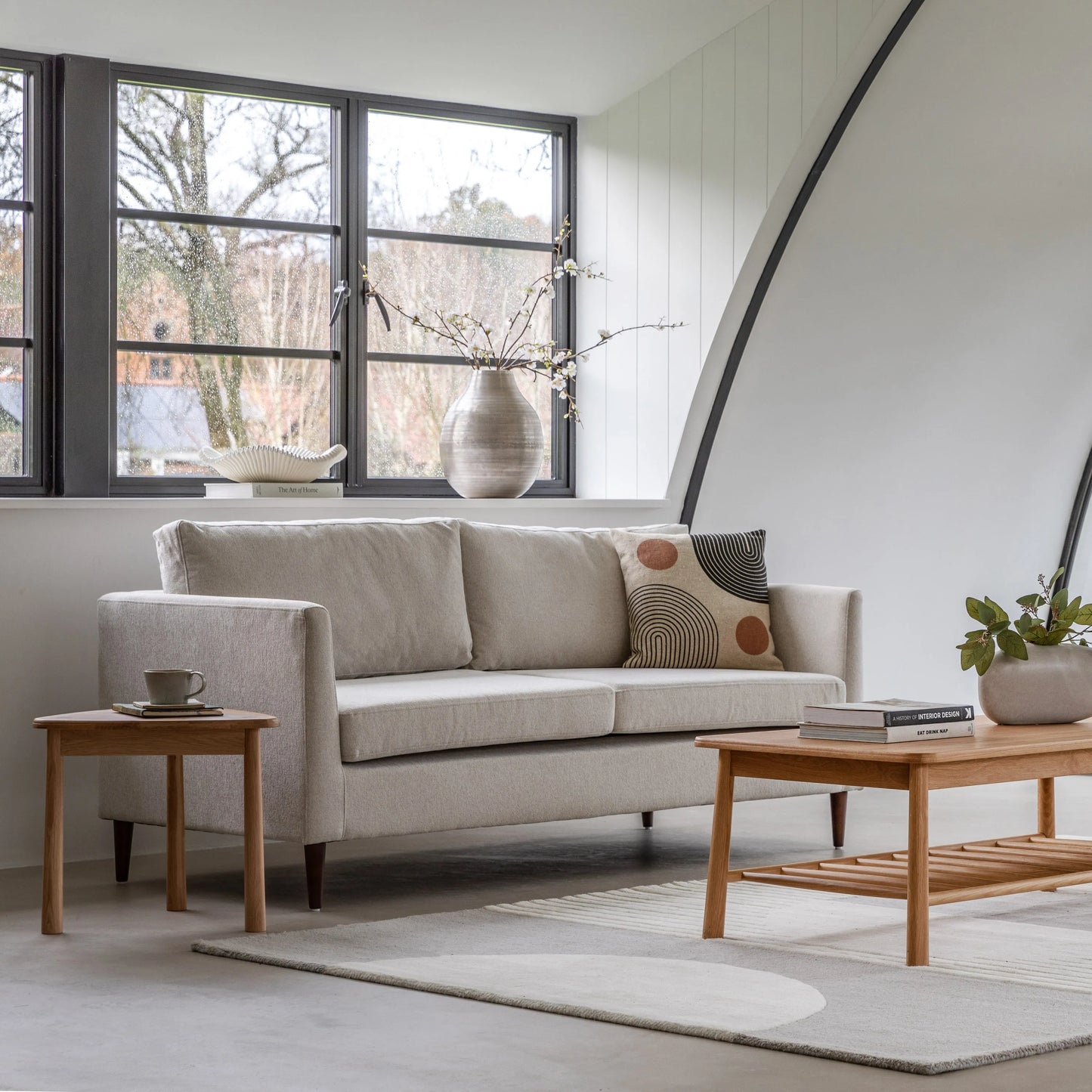 Gallery Direct Gateford 3 Seater Sofa in Natural