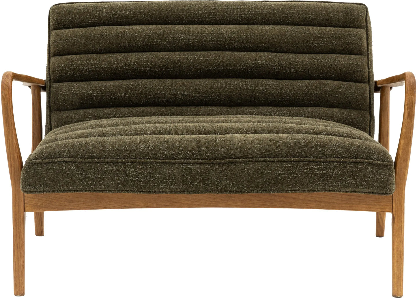 Gallery Direct Datsun 2 Seater Sofa in Green Boucle